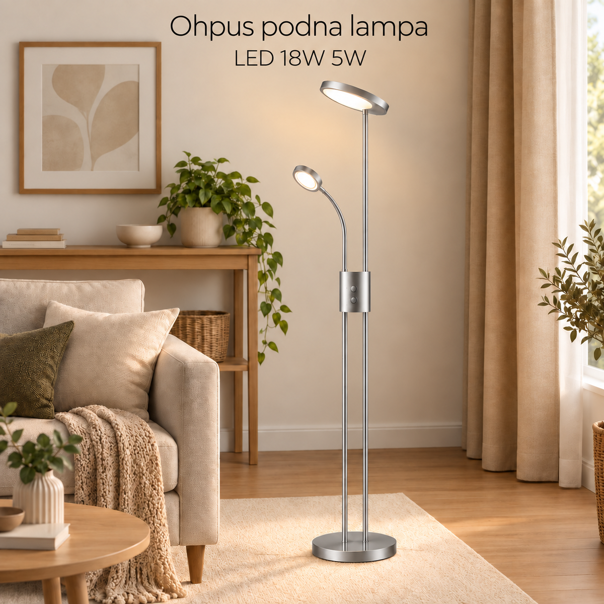 Ohpus podna lampa LED  18W 5W