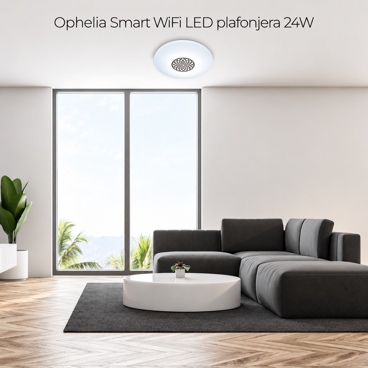 Ophelia Smart WIFi LED plafonjera LED 24W 2000lm