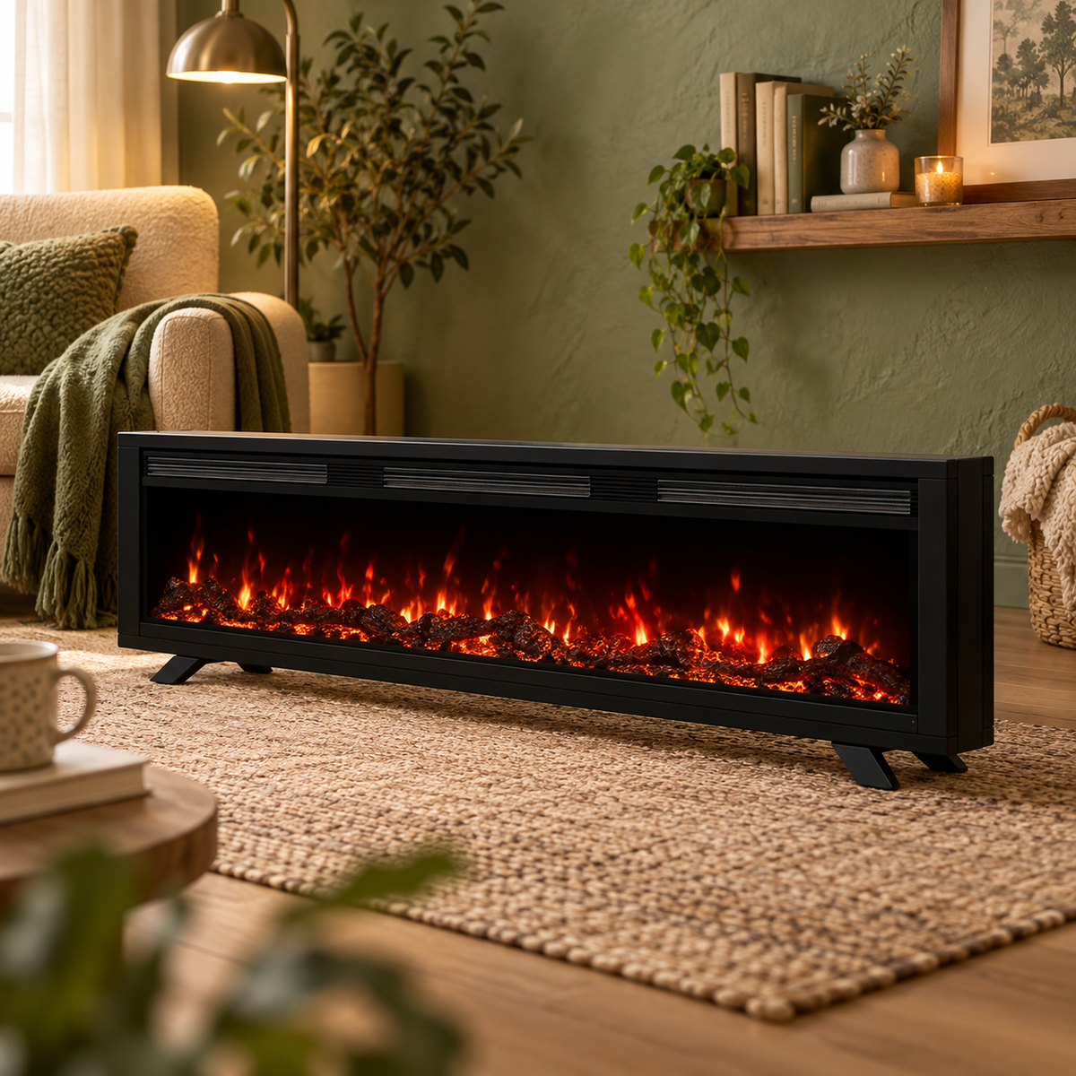 PROSTO smart el. 60" 3u1 multikolor s. kamin 1800W EK60G15/WF