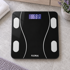 Pametna vaga za merenje, do 180kg, LED, Bluetooth, crna ZLN8962