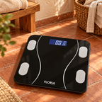 Pametna vaga za merenje, do 180kg, LED, Bluetooth, crna ZLN8962