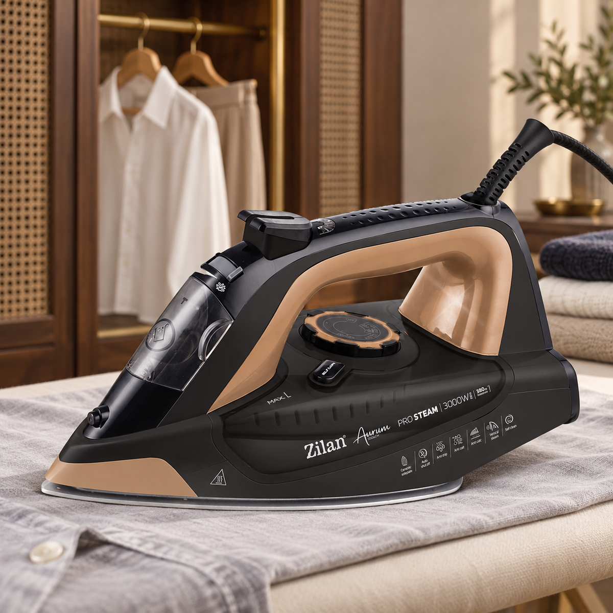 Pegla na paru, 3000W, Aurum Touch - Pro Steam Iron ZLN4247