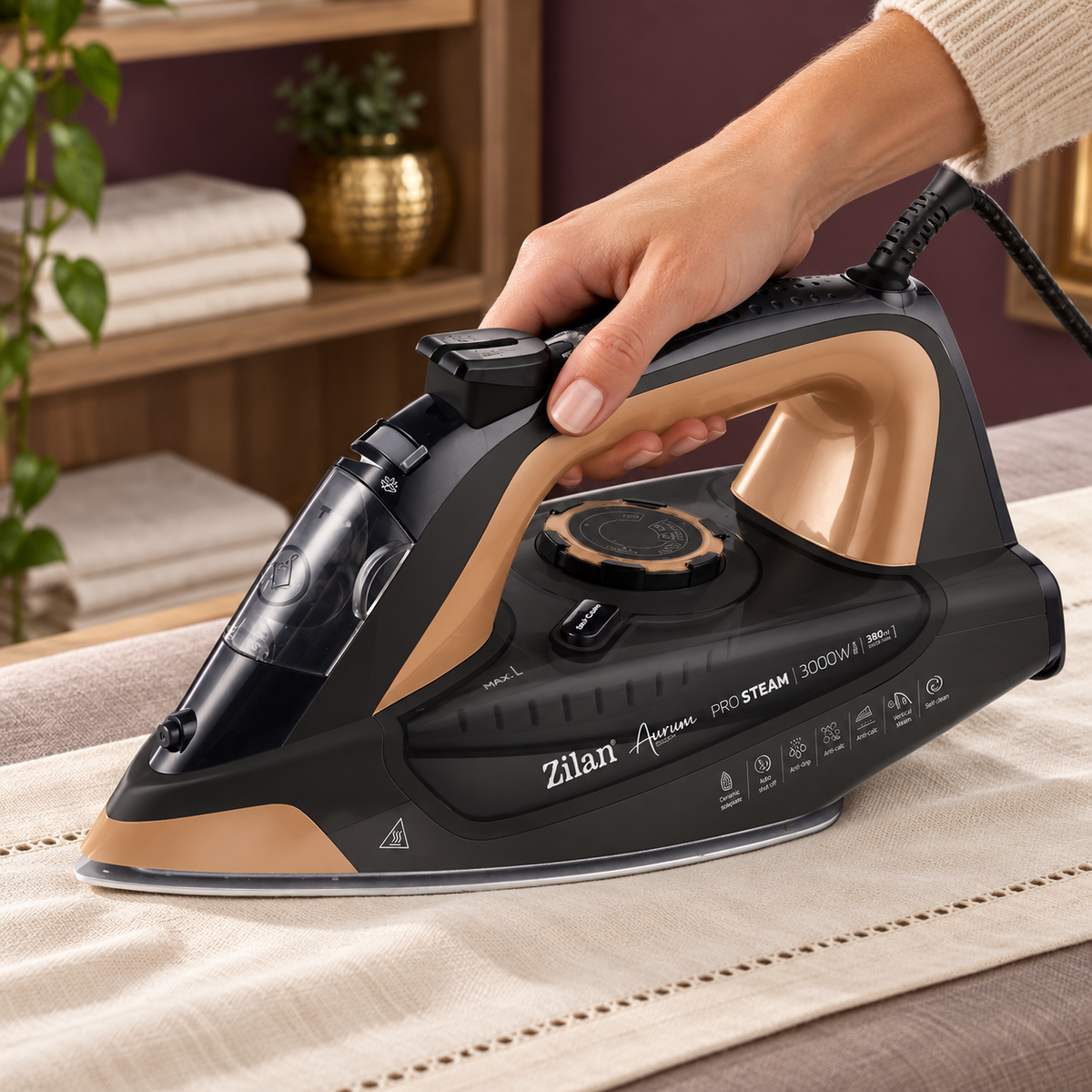 Pegla na paru, 3000W, Aurum Touch - Pro Steam Iron ZLN4247