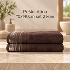 Peškir Atina 70x140cm,set 2 kom