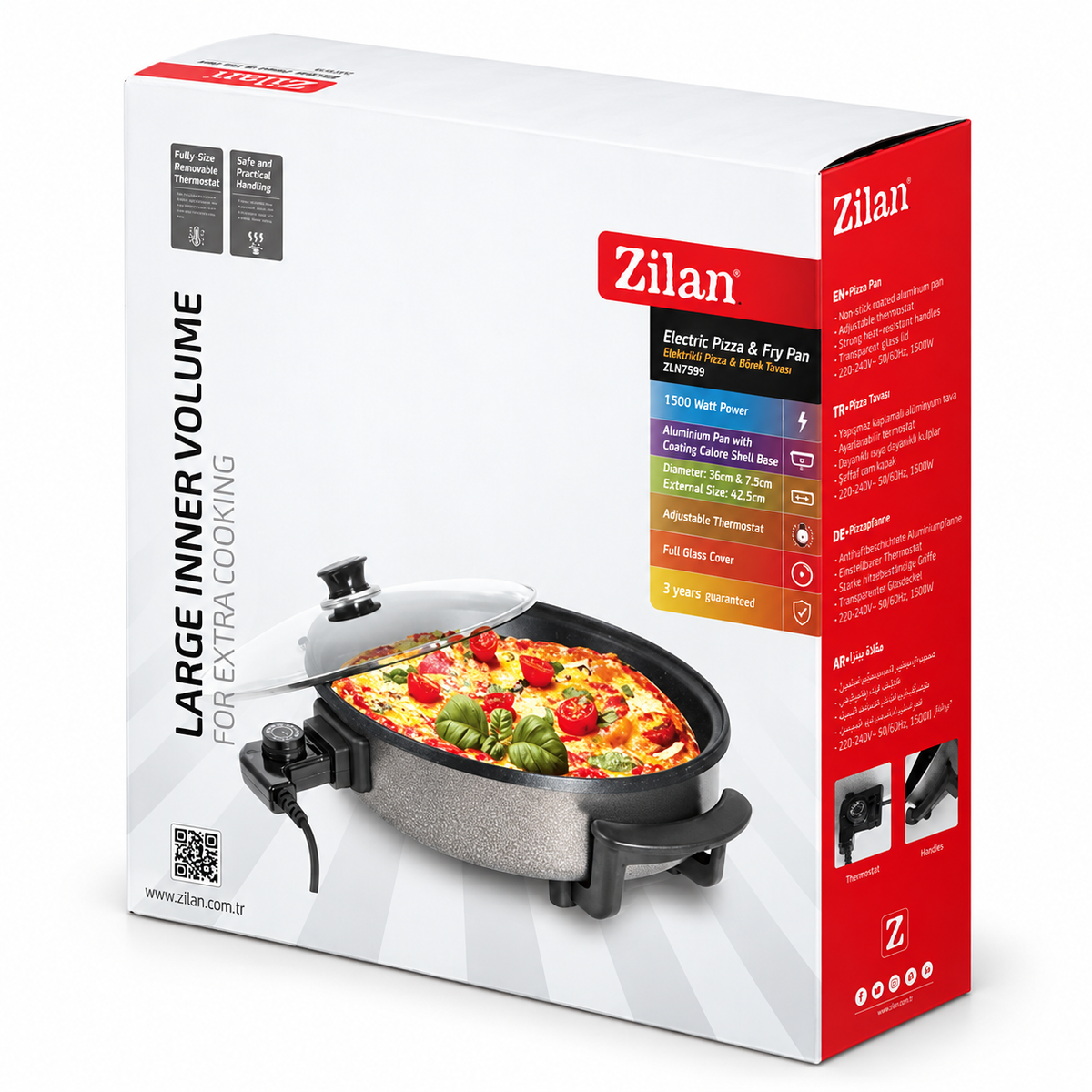 Pizza pekač, 36 cm / 38 cm, 1500 W ZLN7870