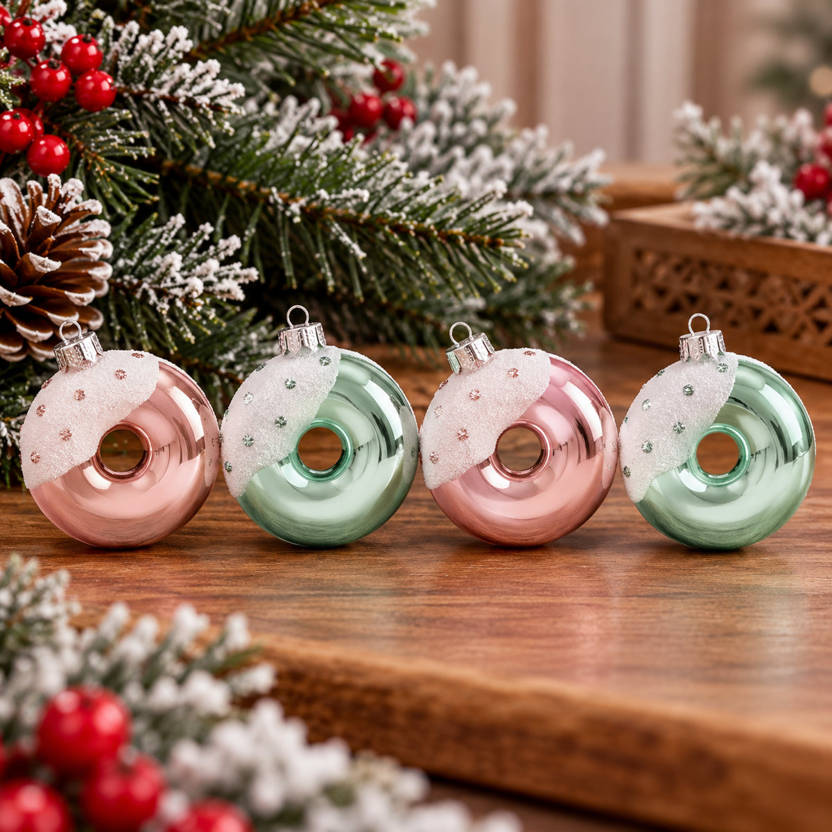Plastični ukras set 4kom  5.5cm  50614