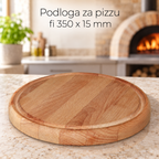 Podloga za pizzu fi 350 x 15 mm