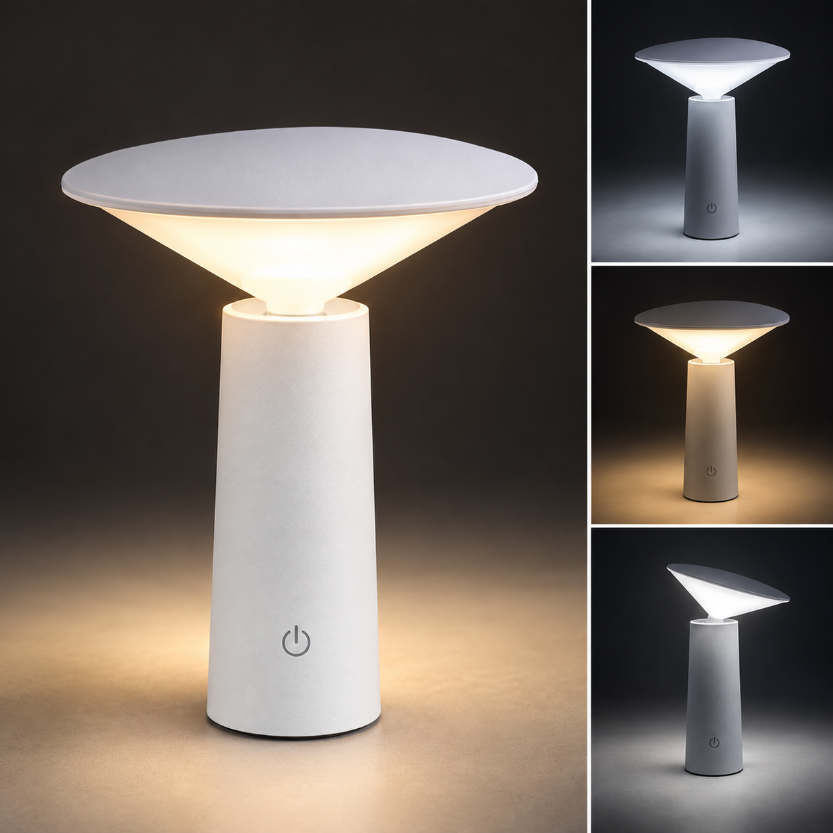 Polperro spoljna stona punjiva LED 3W bela