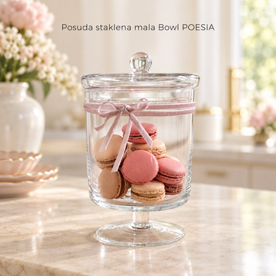 Posuda staklena mala Bowl POESIA