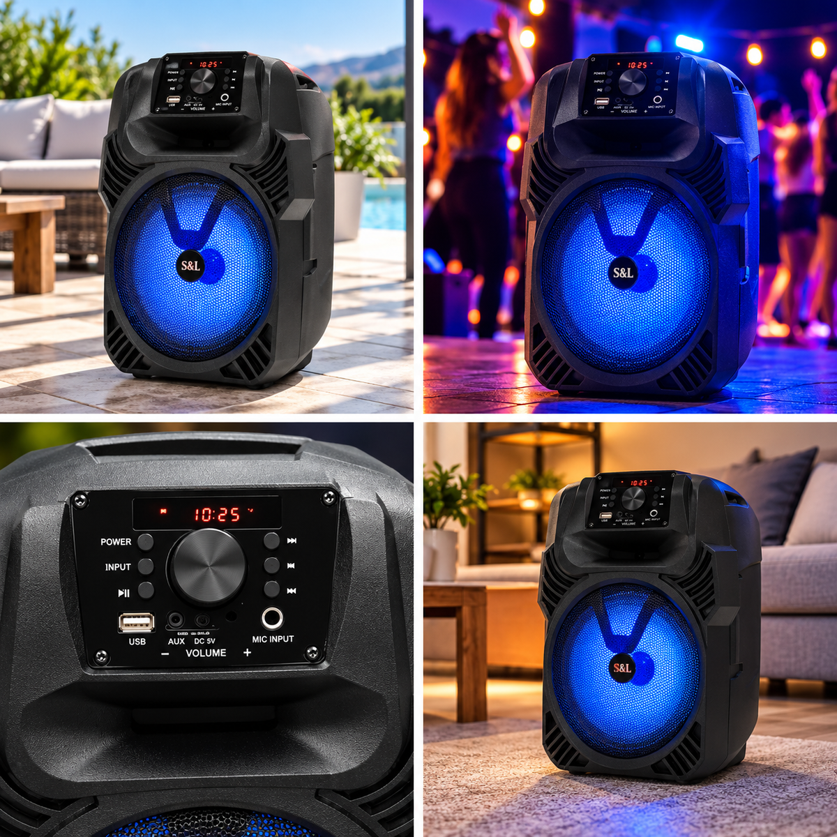 Prenosna zvučna kutija sa Bluetooth konekcijom 25W PAR20BTC
