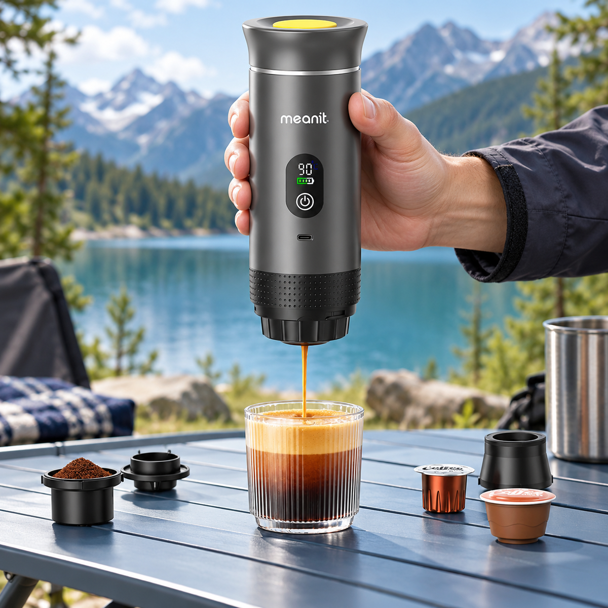 Prenosni aparat za kafu, univerzalni 3-u-1 Z01 Pro