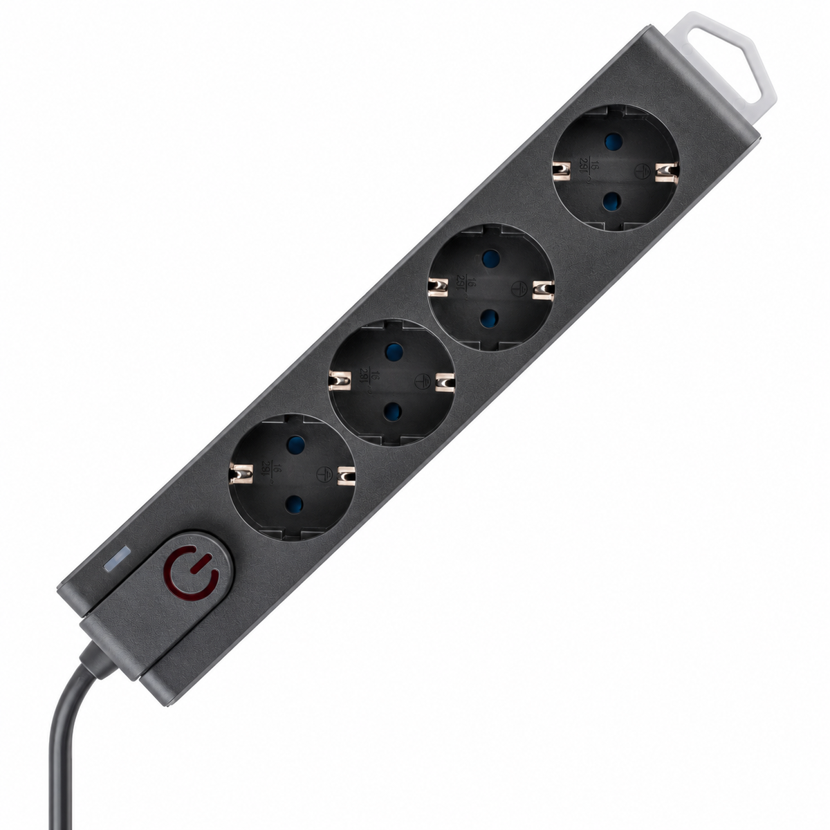 Produžni kabl sa zaštitom, 4 utičnice, 1.5 mm², 3 met NVT 4K-3/BK