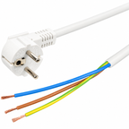 Produžni kabl, 6 utičnice, prekidač, 1.5mm², 3 met, beli NV 6K-3/WH/1,5