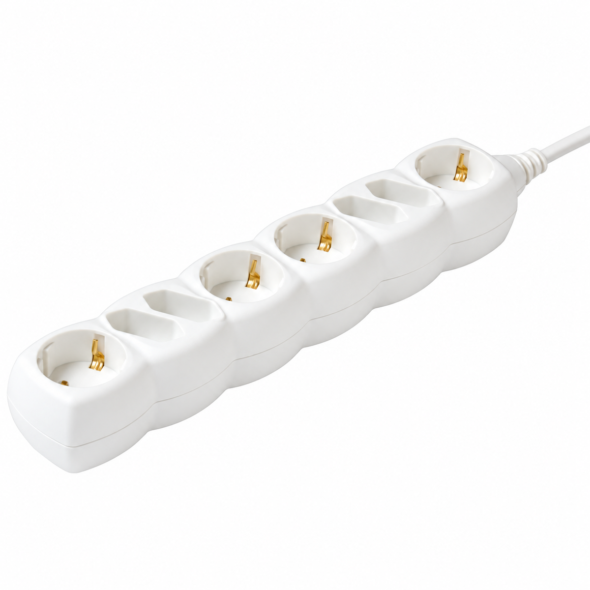 Produžni kabl, 8 utičnica, 3 x 1.0 mm2, 1.5met NV 18/WH