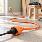 Produžni strujni kabl 1 utičnica, 10m, H05VV-F 3G 1,5mm² NV 2-10/OR/1.5