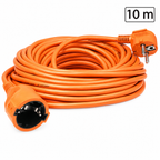 Produžni strujni kabl 1 utičnica, 10m, H05VV-F 3G 1,5mm² NV 2-10/OR/1.5