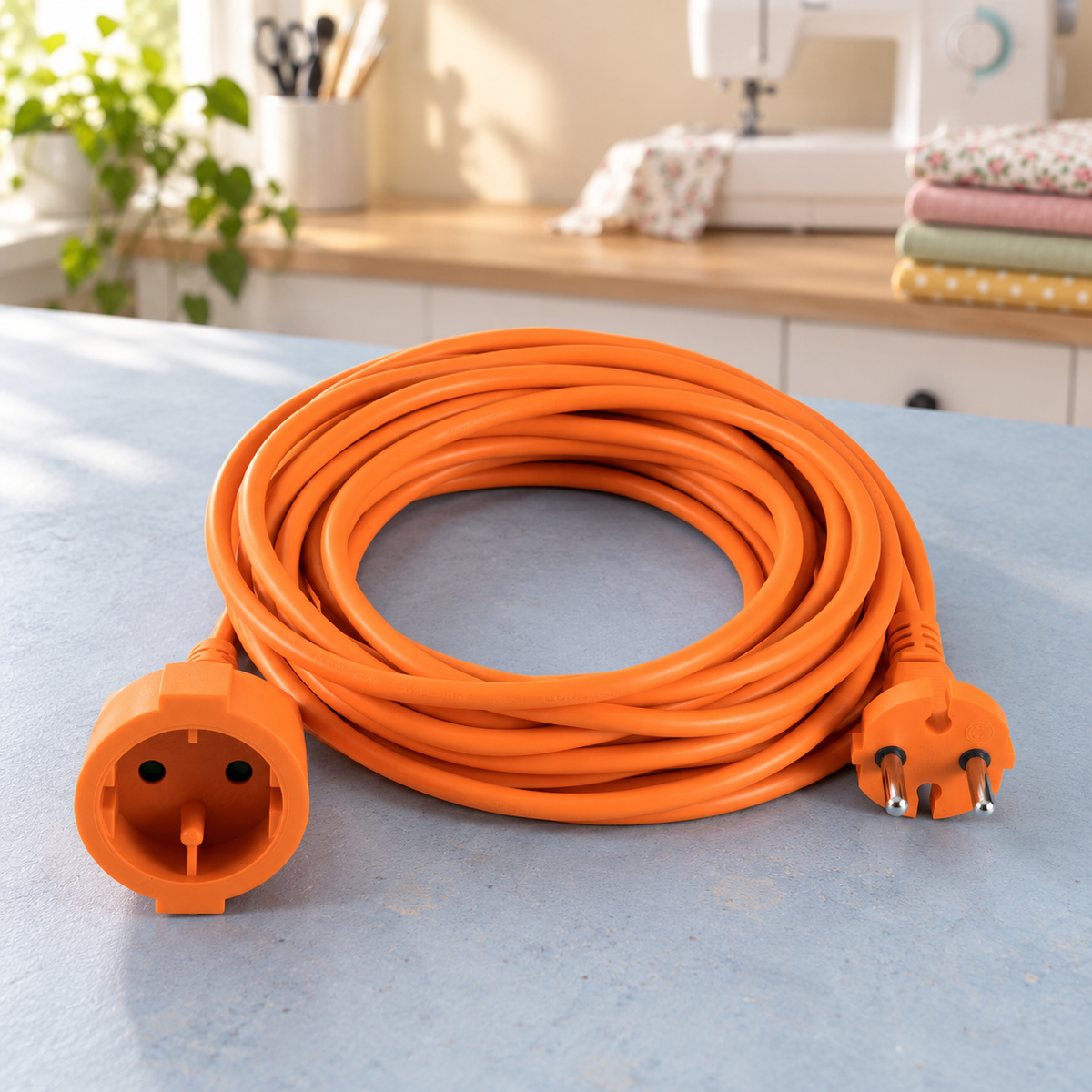 Produžni strujni kabl 1 utičnica, 5m, H05VV-F 3G 1,5mm2 NV 2-5/OR/1.5