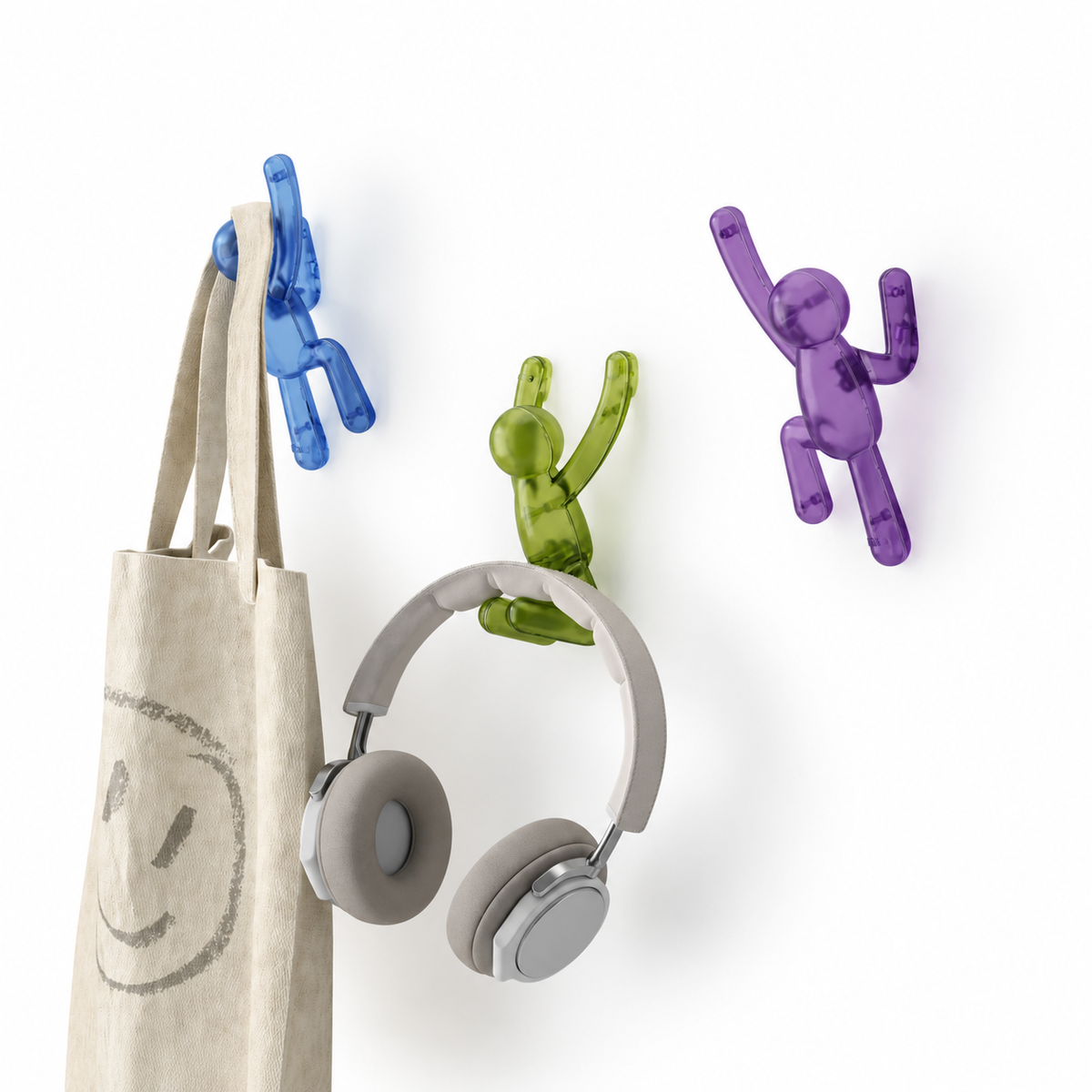Vešalica za zid BUDDY PINPOINT WALL HOOKS, SET OF 3