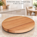ROTACIONA daska metalni ležaj  fi 350 x 15 mm