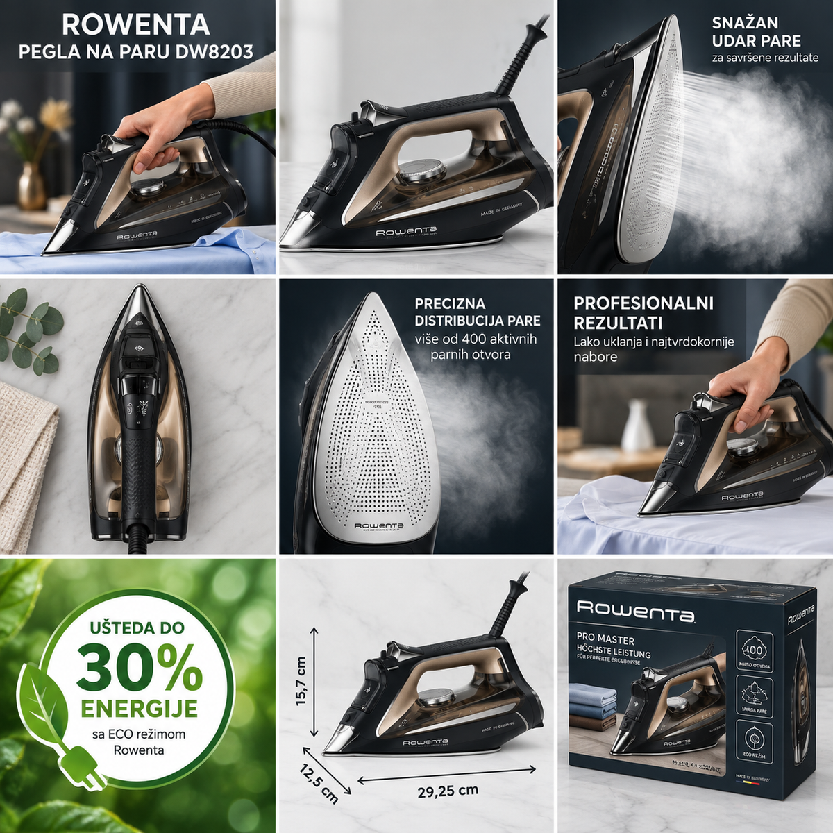 ROWENTA PEGLA NA PARU DW8203