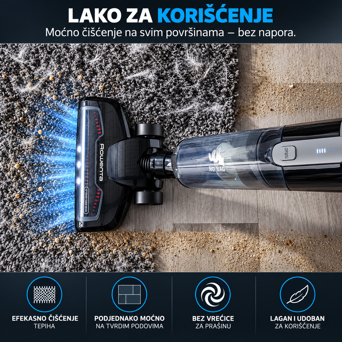 ROWENTA ŠTAPNI USISIVAČ RH6545