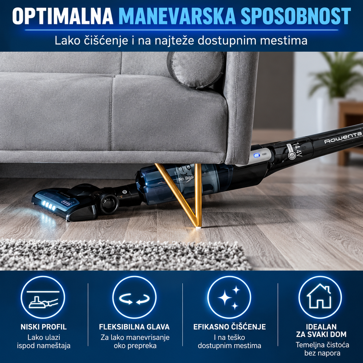 ROWENTA ŠTAPNI USISIVAČ RH6545