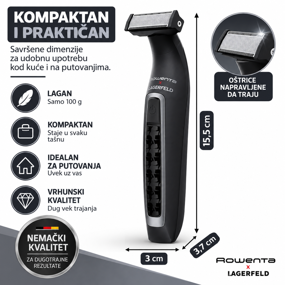 ROWENTA TRIMER TN602L