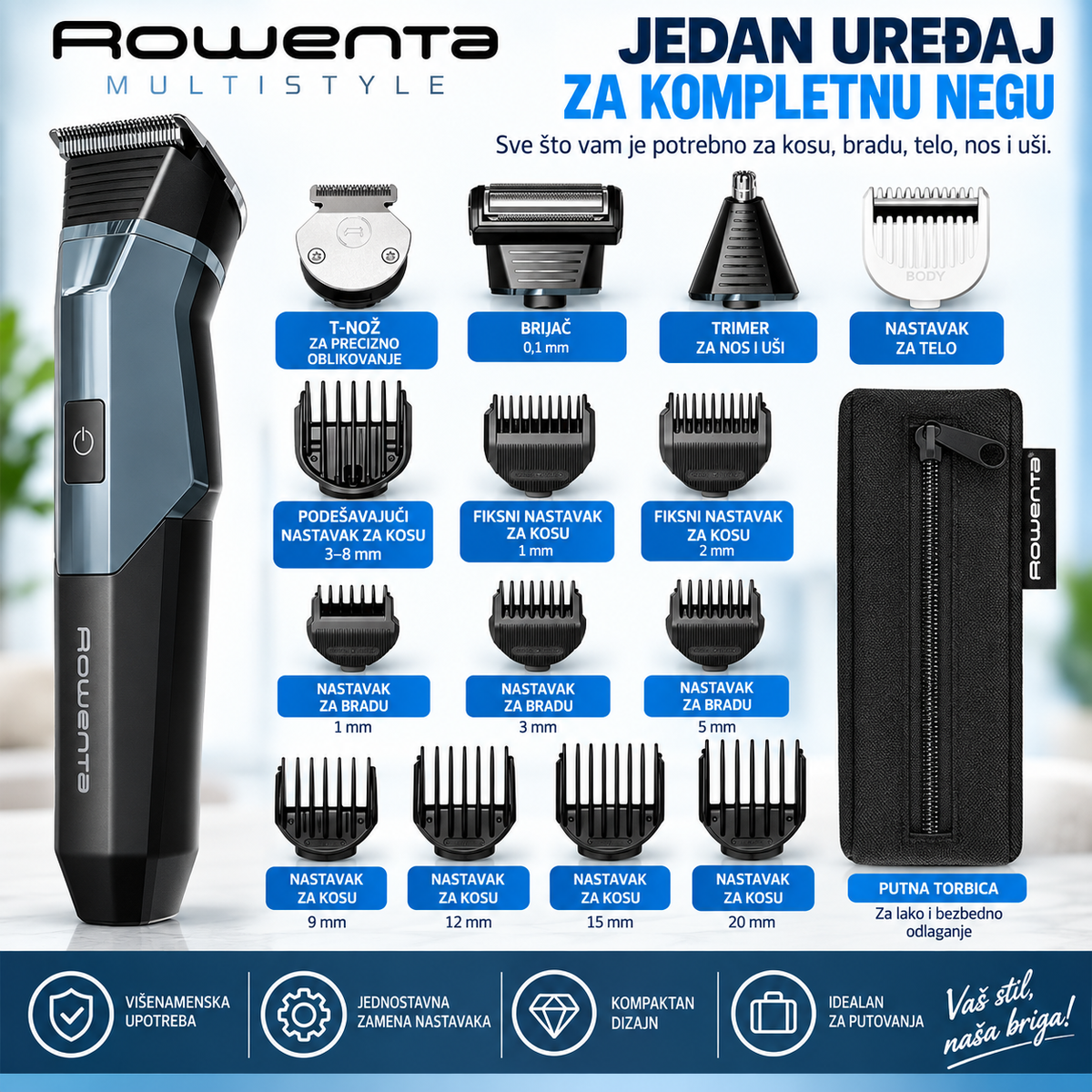 ROWENTA TRIMER TN9710