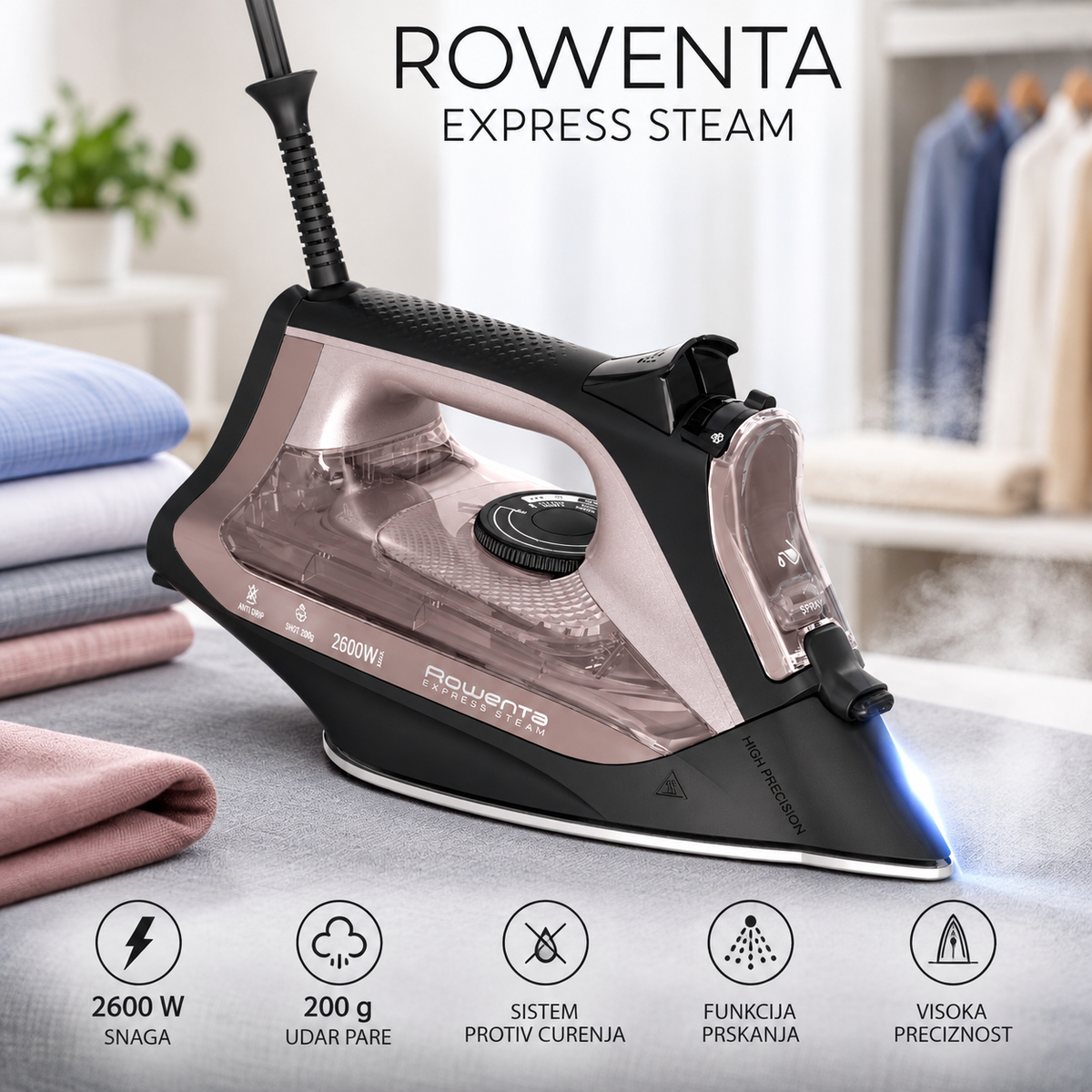ROWENTA PEGLA NA PARU DW4345