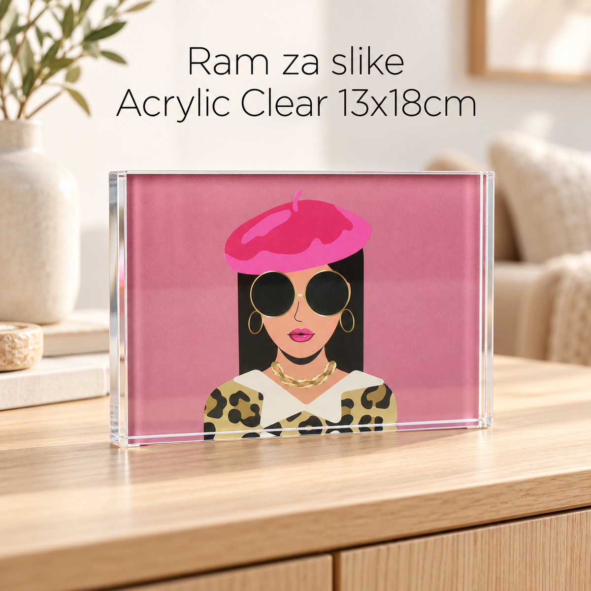 Ram za slike Acrylic Clear 13x18cm