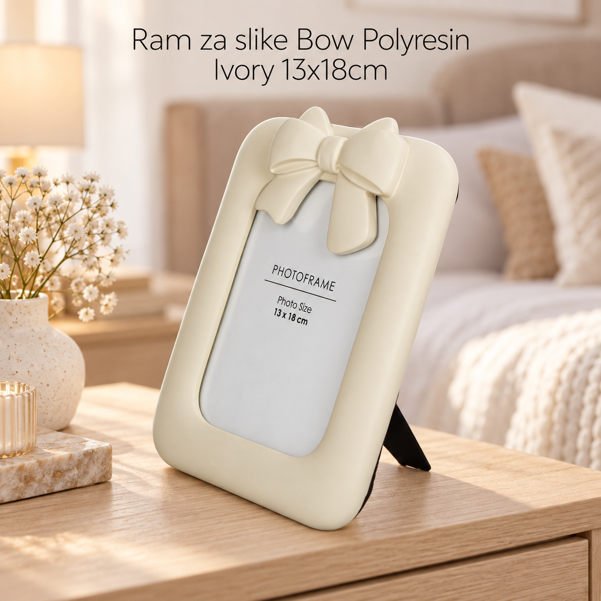 Ram za slike Bow Polyresin Ivory 13x18cm
