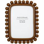Ram za slike Dots Polyresin Brown 13x18cm