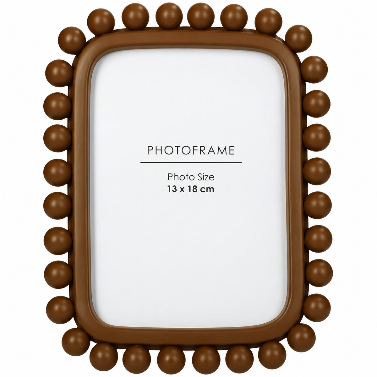 Ram za slike Dots Polyresin Brown 13x18cm