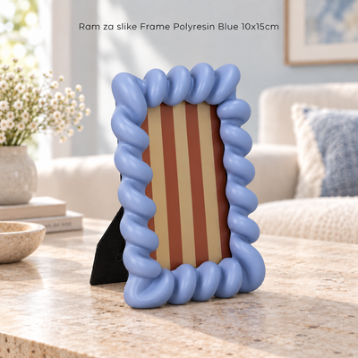 Ram za slike Frame Polyresin Blue 10x15cm