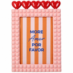 Ram za slike Heart Polyresin Pink 13x18cm
