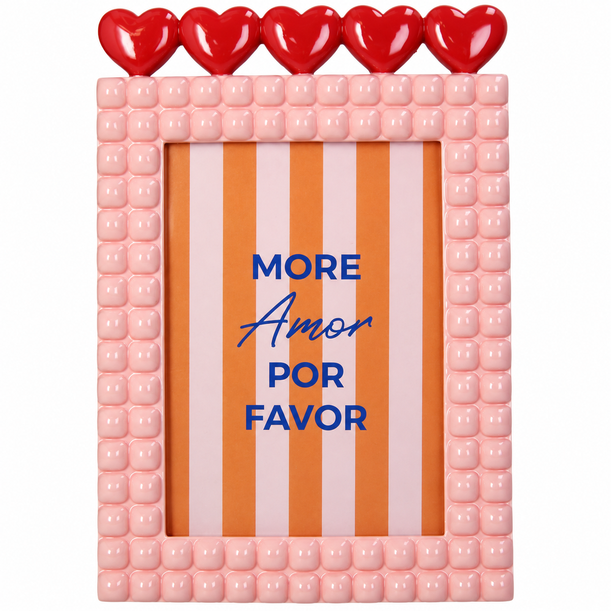 Ram za slike Heart Polyresin Pink 13x18cm