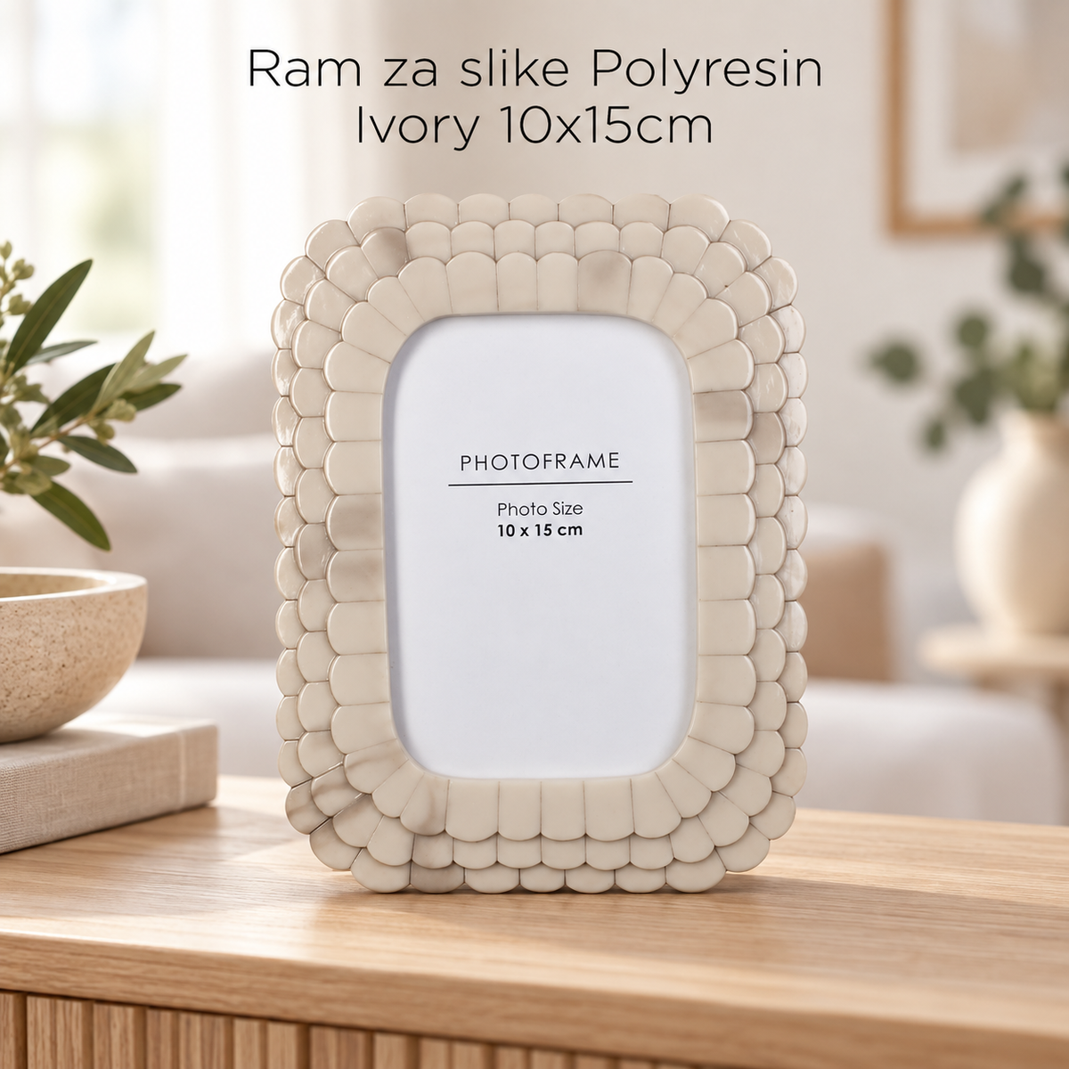Ram za slike Polyresin Ivory 10x15cm