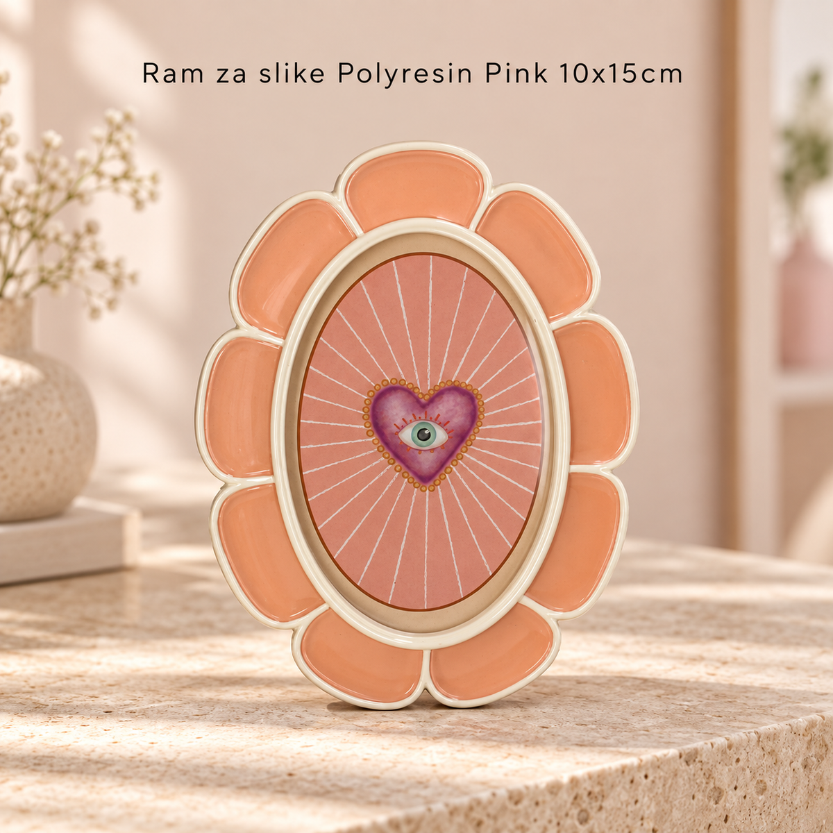 Ram za slike Polyresin Pink 10x15cm
