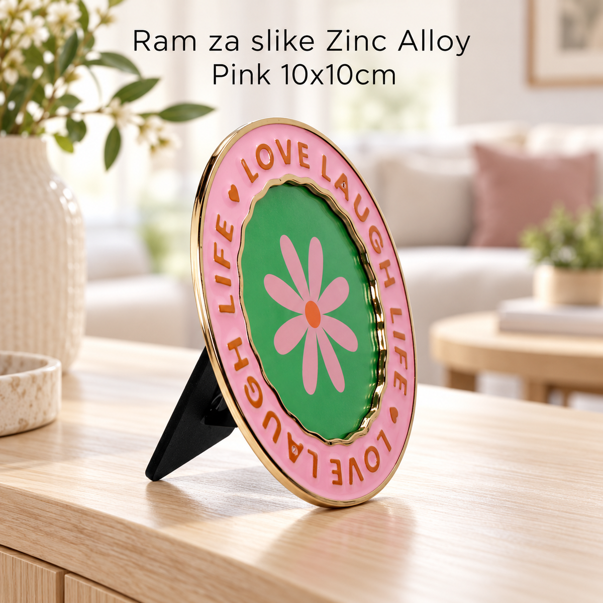 Ram za slike Zinc Alloy Pink 10x10cm