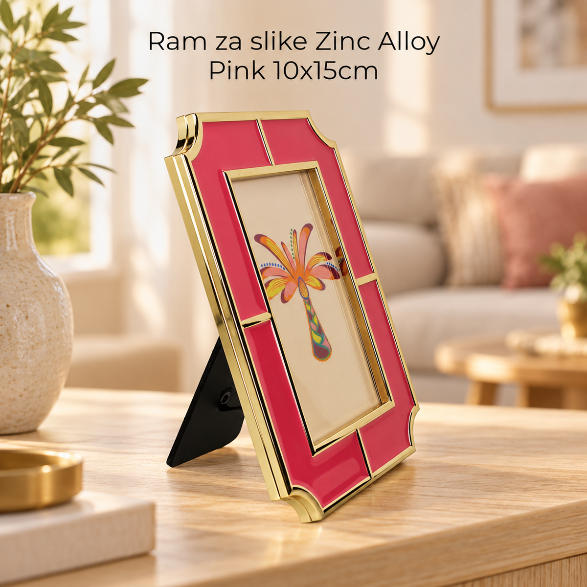 Ram za slike Zinc Alloy Pink 10x15cm