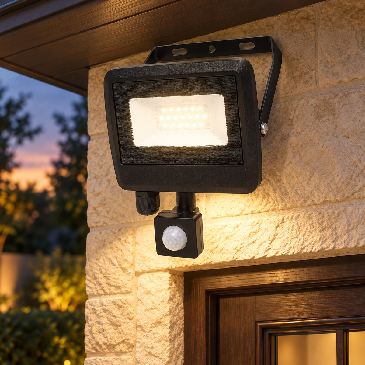 Reflektor, LED, sa detektorom pokreta, 20 W, 1600 lm, IP65 FLL PIR 20