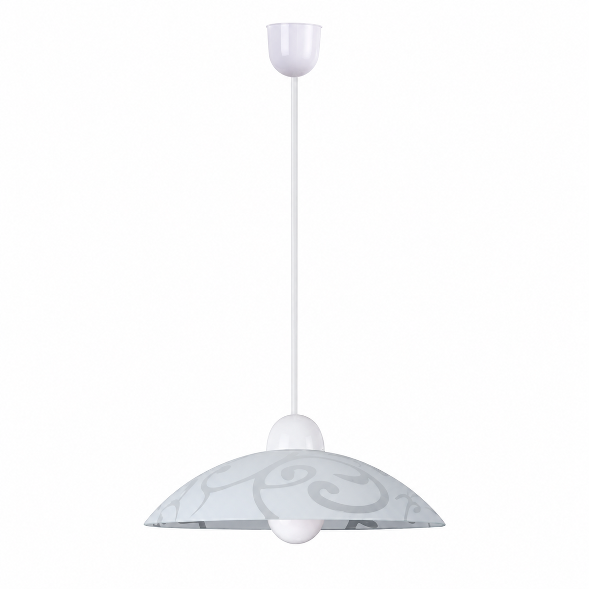 Scroll Visilica D30 E27 60W belo