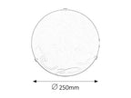 Scroll plafonjera D25 E27 60W belo