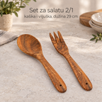 Set za salatu 2/1, kašika i viljuška, dužina 29 cm