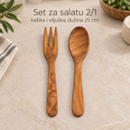 Set za salatu 2/1, kašika i viljuška, dužina 25 cm
