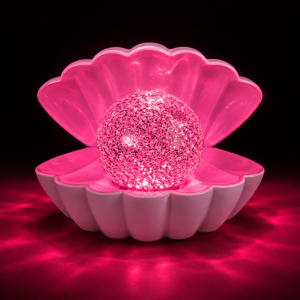 Shell gliter RGB lampa na baterije