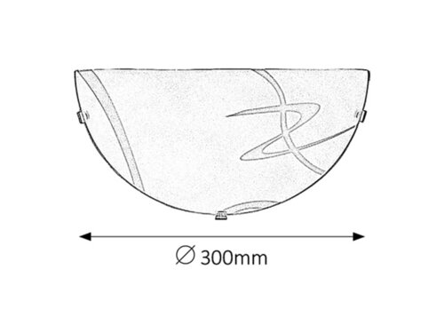 Soley zidna lampa D30 E27 60W belo
