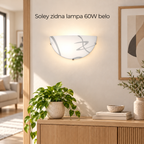 Soley zidna lampa D30 E27 60W belo
