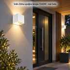 Solin Zidna spoljna lampa 1X42W mat bela
