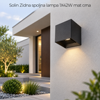 Solin Zidna spoljna lampa 1X42W  mat crna